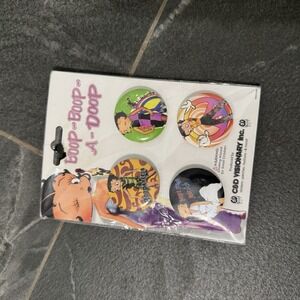 Betty Boop 2x4 Button Pins "Boop-Boop-a-Doop" Collectibles‎